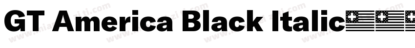 GT America Black Italic字体转换